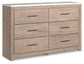 Senniberg King Panel Bed with Dresser and 2 Nightstands