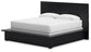 Londer King Panel Bed with Mirrored Dresser, Chest and 2 Nightstands
