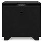 Londer California King Panel Bed with Mirrored Dresser, Chest and 2 Nightstands