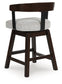 Ashley Express - Haddigan UPH Swivel Barstool (2/CN)