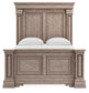 Blairhurst Queen Panel Bed with Mirrored Dresser and Chest