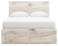 Lawroy Queen Panel Storage Bed, Dresser, Mirror, Chest and Nightstand