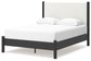 Cadmori Queen Upholstered Panel Bed, Dresser, Mirror, Chest and Nightstand