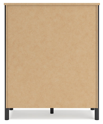 Cadmori Queen Upholstered Panel Bed, Dresser, Mirror, Chest and Nightstand