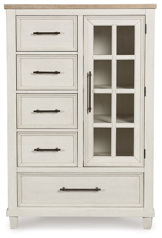 Shaybrock Queen Panel Bed, Dresser, Mirror, Chest and Nightstand