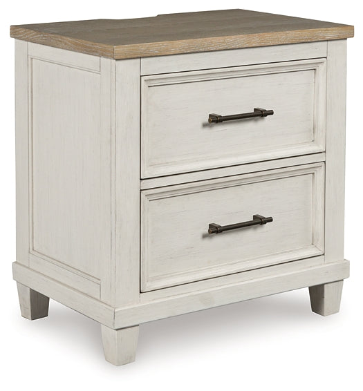 Shaybrock Queen Panel Bed, Dresser, Mirror, Chest and Nightstand