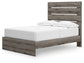 Graystorm Full Panel Storage Bed, Dresser, Mirror and Nightstand