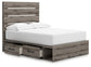 Graystorm Full Panel Storage Bed, Dresser, Mirror, Chest and Nightstand
