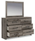 Graystorm Queen Panel Bed, Dresser and Mirror