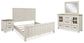 Shaybrock California King Panel Bed, Dresser, Mirror and Nightstand