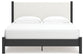 Cadmori King Upholstered Panel Bed, Dresser, Mirror and Nightstand