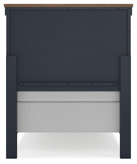 Landocken Twin Panel Bed, Dresser and Mirror