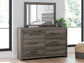Graystorm Full Panel Storage Bed, Dresser and Mirror