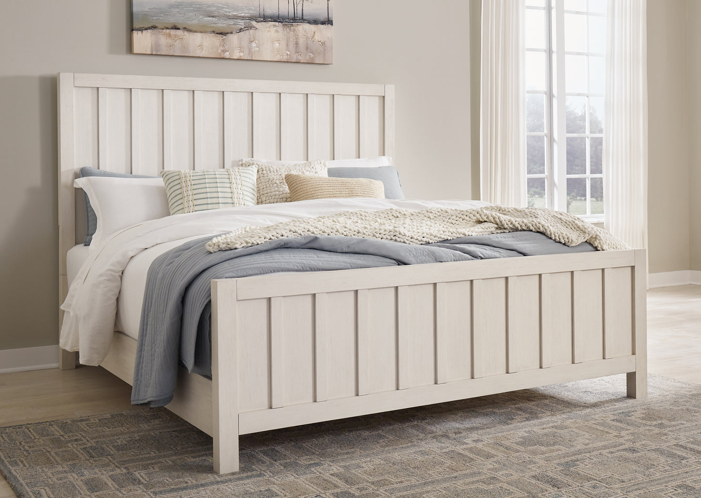 Shaybrock Queen Panel Bed, Dresser and Mirror