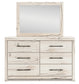 Lawroy King Panel Headboard with Mirrored Dresser and Chest