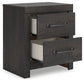 Hollivern Twin Panel Bed with Storage with Mirrored Dresser, Chest and Nightstand