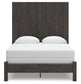 Fraluna Queen Panel Bed with Mirrored Dresser and Nightstand