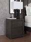 Fraluna King Panel Bed with Mirrored Dresser, Chest and Nightstand