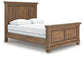 Feddinger Queen Panel Bed with Mirrored Dresser