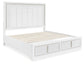 Chalanna King Upholstered Storage Bed, Dresser, Mirror, Chest and Nightstand