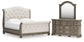 Ardenfield King Upholstered Sleigh Bed, Dresser and Mirror