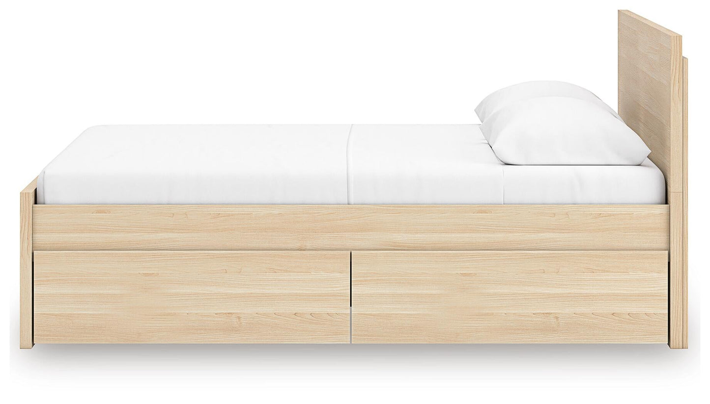 Ashley Express - Onita Full Panel Platform Bed with 2 Side Storage
