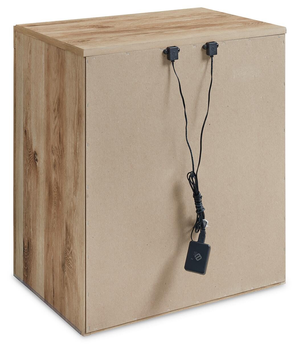 Hyanna Full Panel Bed with 2 Side Storage, Dresser, Mirror, Chest and Nightstand