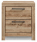 Hyanna King Panel Storage Bed with 1 Under Bed Storage Drawer, Dresser, Mirror and Nightstand
