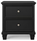 Lanolee Twin Panel Bed with Mirrored Dresser, Chest and Nightstand