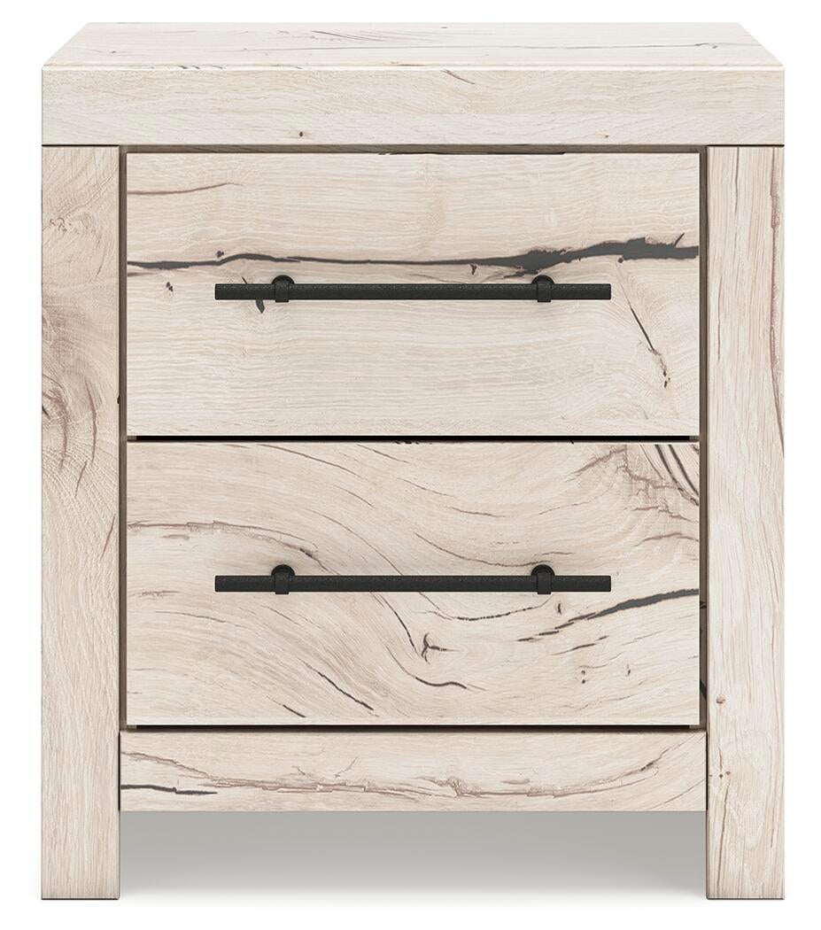 Lawroy Twin Panel Bed with Storage, Dresser, Mirror and Nightstand