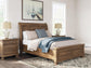 Feddinger Queen Storage Sleigh Bed with Mirrored Dresser, Chest and Nightstand