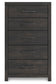 Hollivern Full Panel Storage Bed, Dresser, Mirror, Chest and Nightstand