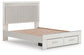 Zuraleus Queen Upholstered Panel Platform Storage Bed, Dresser, Mirror and Nightstand