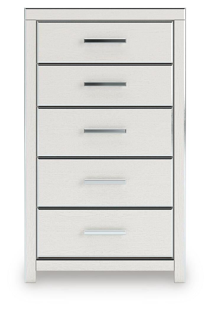 Zuraleus King Upholstered Bed, Dresser, Mirror, Chest and Nightstand