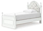 Kozlani Twin Upholstered Panel Storage Bed, Dresser, Mirror and Nightstand