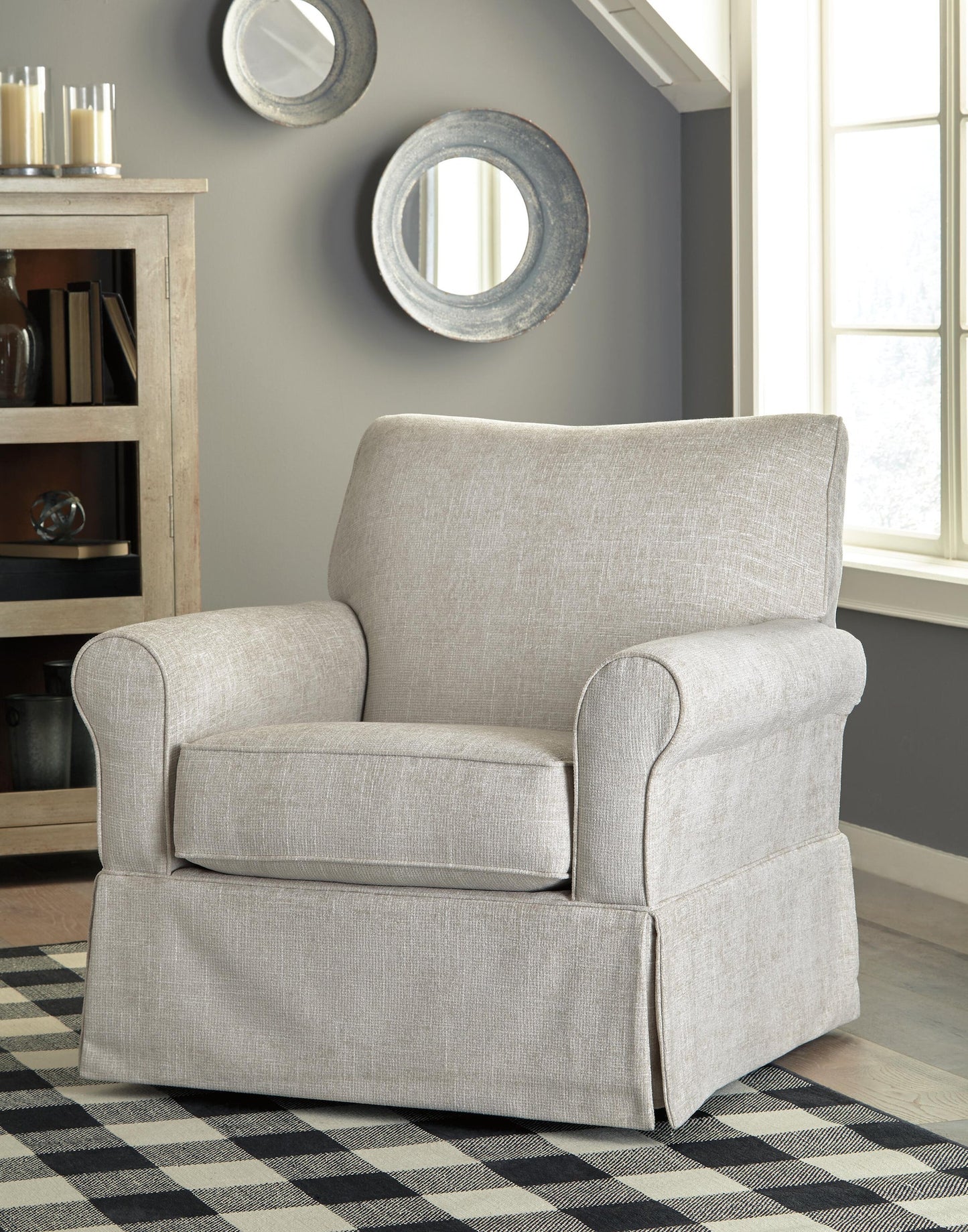 Searcy Swivel Glider Accent Chair