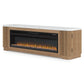 Camdill 80" TV Stand with Electric Fireplace