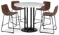 Ashley Express - Centiar Counter Height Dining Table and 4 Barstools