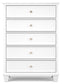 Fortman King Panel Bed with Mirrored Dresser and Chest