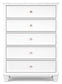 Fortman Queen Panel Bed with Mirrored Dresser, Chest and Nightstand