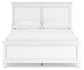 Fortman Queen Panel Bed with Mirrored Dresser, Chest and Nightstand