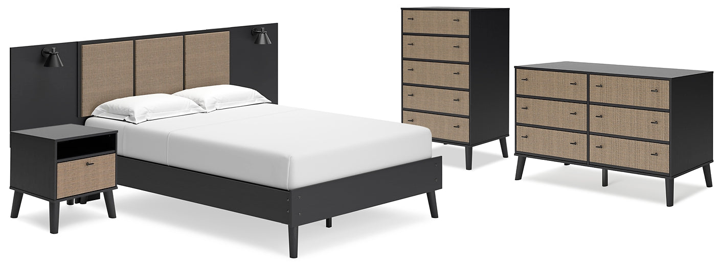 Ashley Express - Charlang Queen Panel Platform Bed with Dresser, Chest and Nightstand